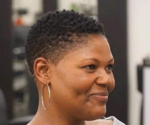 black womens taper fade haircut